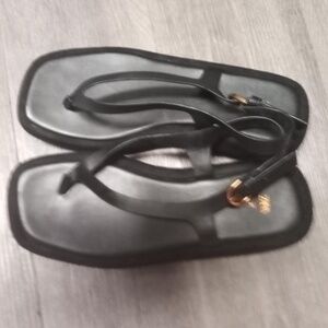 Zara Black Platform Women's Sandals| Size 6.5